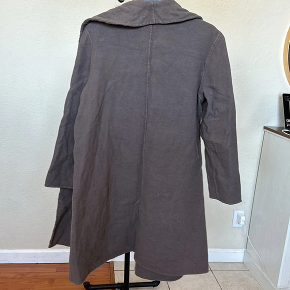 Eileen fisher Wool Cashmere blend open coat cardigan size L petite - Picture 3 of 8